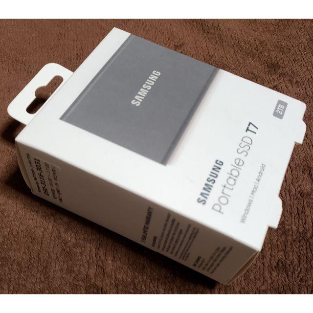 SAMSUNG Portable SSD T7 2TB MU-PC2T0T/ITスマホ/家電/カメラ