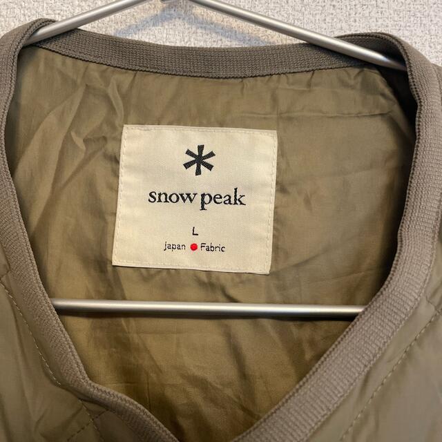 Snow Peak(スノーピーク)のsnow peak キルティングダウン　L メンズのジャケット/アウター(ダウンジャケット)の商品写真