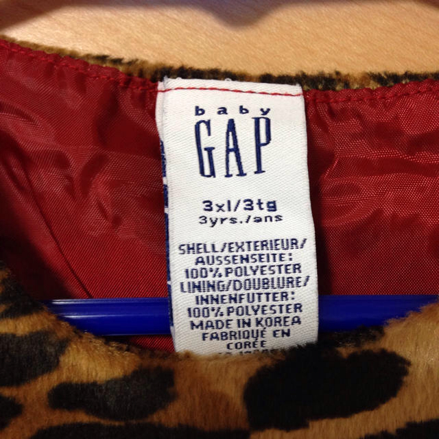 GAP(ギャップ)のGAPヒョウ柄ワンピ♡３year キッズ/ベビー/マタニティのキッズ服女の子用(90cm~)(その他)の商品写真