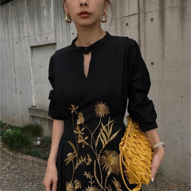 Ameri VINTAGE(アメリヴィンテージ)のMADELYN EMBROIDERY DRESS   Ameri vintage レディースのワンピース(ロングワンピース/マキシワンピース)の商品写真