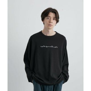 ジュンレッド(JUNRED)の【ブラック系（02）】2ポイントロングスリーブワイドPO(Tシャツ/カットソー(半袖/袖なし))