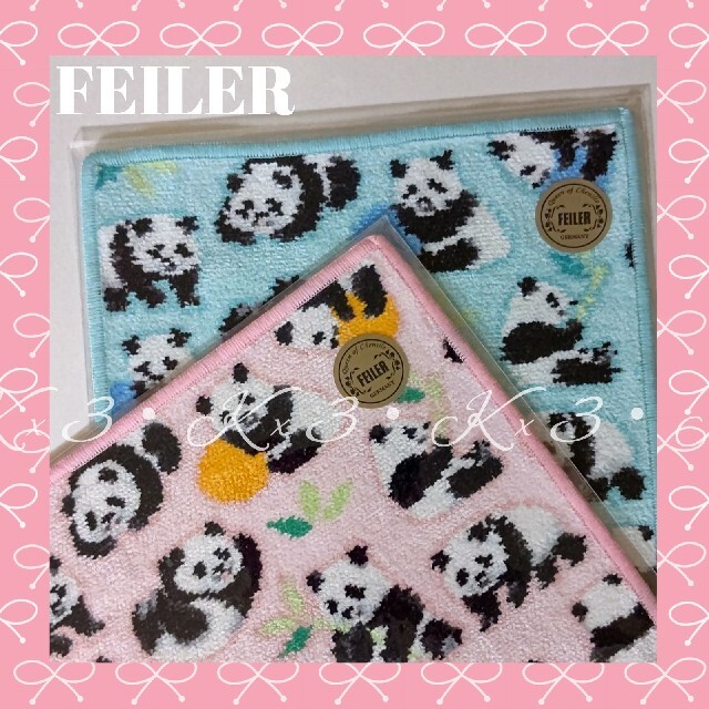 FEILER(フェイラー)のFEILER / LOVERARY ハンカチ・パンダ レディースのファッション小物(ハンカチ)の商品写真