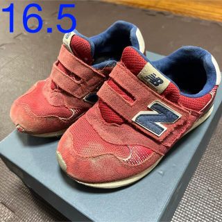 ニューバランス(New Balance)のニューバランス　スニーカー　PO313 レッド　16.5(スニーカー)