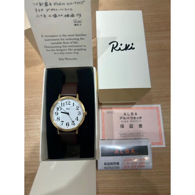 ALBA(アルバ)のセイコー　リキ　アルバ　腕時計　見やすい　数字　皮ベルト　白文字盤 レディースのファッション小物(腕時計)の商品写真