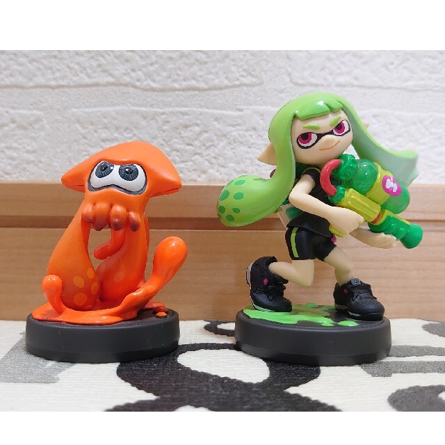 スプラトゥーン amiibo インクリング イカガール ボーイ 緑イカ