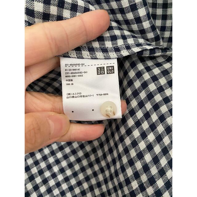 UNIQLO(ユニクロ)のUNIQLO 長袖シャツ　Mサイズ レディースのトップス(シャツ/ブラウス(長袖/七分))の商品写真