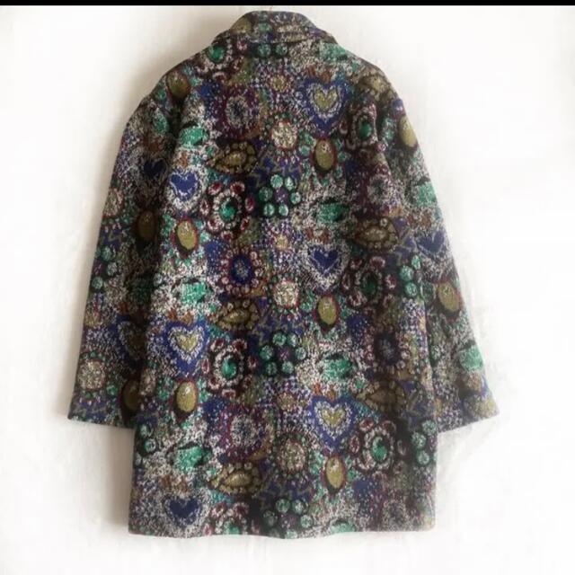 美品 MISSONI オレンジタグ イタリア製 モヘヤ カーディガン 総柄-