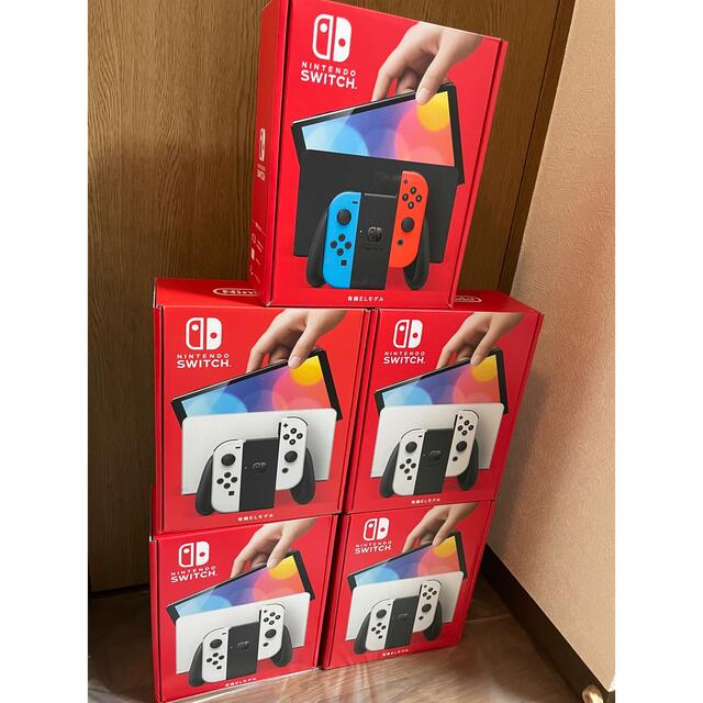4年保証』 Switch Nintendo - 有機ELネオン5台セット Switch Nintendo