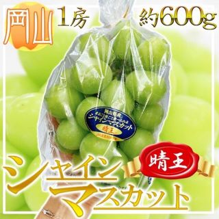 岡山県産　晴王　1房　約600g(フルーツ)