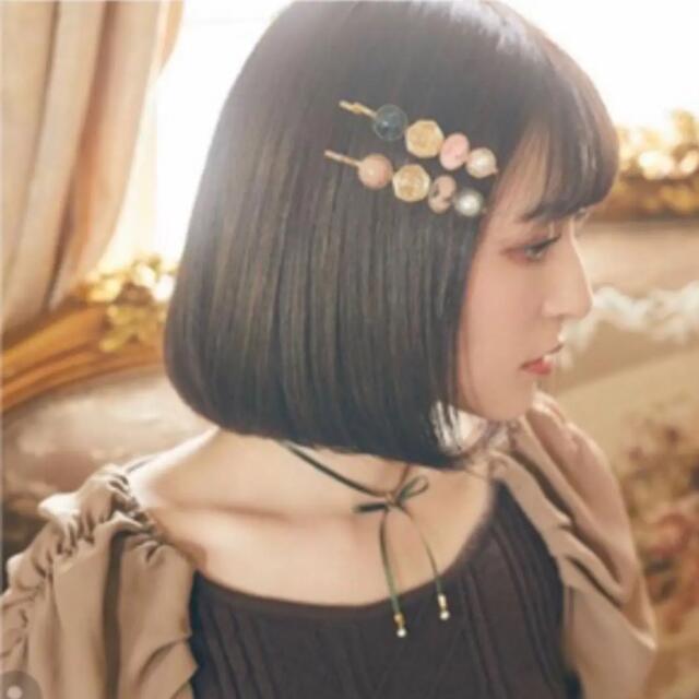 Maison de FLEUR(メゾンドフルール)のcanone 宝物で出来たピン レディースのヘアアクセサリー(ヘアピン)の商品写真