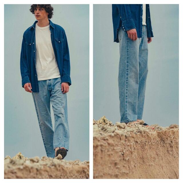 A.PRESSE アプレッセ WASHED DENIM PANTS