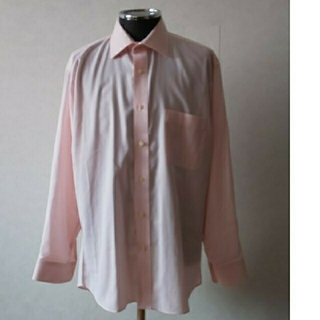 メンズ 長袖  Yシャツ ピンク 40-82(シャツ)