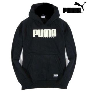 プーマ(PUMA)の【PUMA / プーマ】裏フリース スウェット パーカー（メンズM相当ブラック）(パーカー)