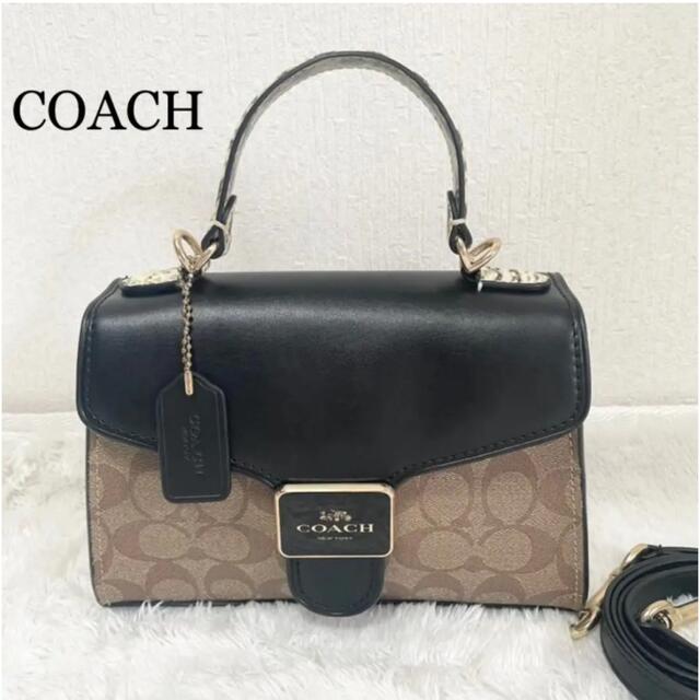 美品】コーチ ミニペッパー 2way ハンドバッグ ゴールド金具 マルチ