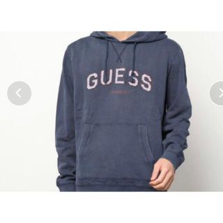 ゲス(GUESS)の新品未使用！　ゲス　GUESS フーディ　ネイビーＬ(パーカー)