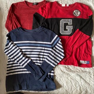 コムサイズム(COMME CA ISM)の☆長袖3枚セット☆130cm コムサイズム UNIQLO H&M(Tシャツ/カットソー)