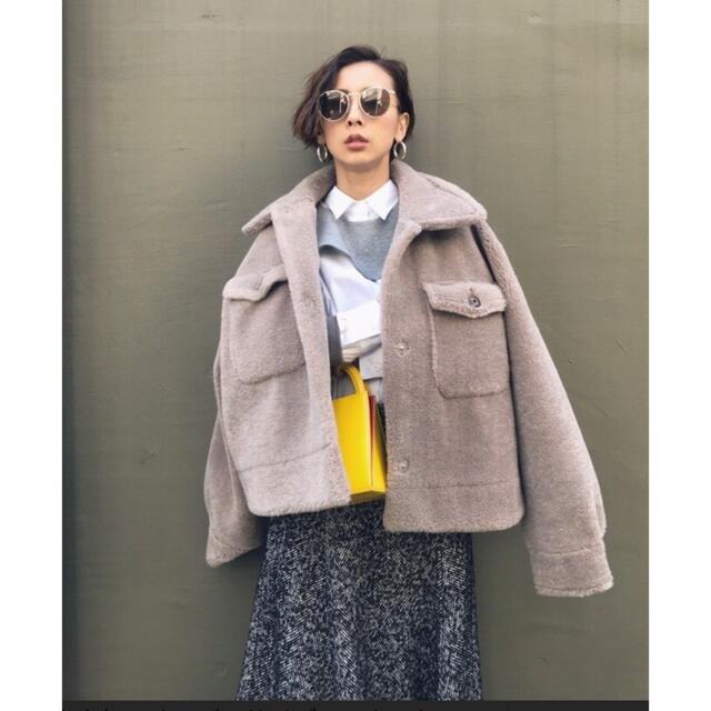 Ameri vintage⭐︎OVER SIZE ECO MOUTON COAT