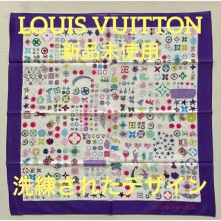 ルイヴィトン(LOUIS VUITTON)の洗練されたデザイン　ルイヴィトン  LOUIS VUITTON スカーフ　新品(バンダナ/スカーフ)