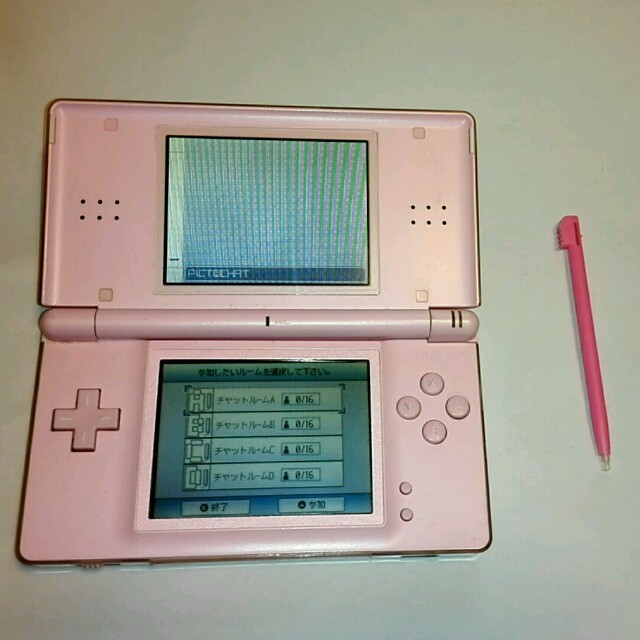 任天堂(ニンテンドウ)のニンテンドーDSLite(ピンク)+タッチペン  動作確認済GBA エンタメ/ホビーのゲームソフト/ゲーム機本体(携帯用ゲーム機本体)の商品写真