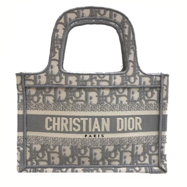 未使用】 Dior ディオール ブックトートミニ ハンドバッグ ネイビー 