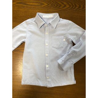 タルティーヌ エ ショコラ(Tartine et Chocolat)のタルティーヌエショコラ　長袖シャツ（ブルー）120cm(Tシャツ/カットソー)