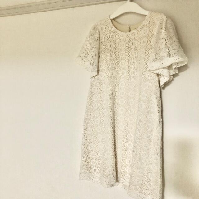 ZARA KIDS(ザラキッズ)のZARA クロシェレースワンピース キッズ/ベビー/マタニティのキッズ服女の子用(90cm~)(ワンピース)の商品写真