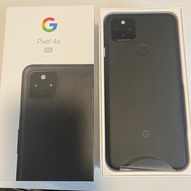 Google Pixel(グーグルピクセル)のGoogle Pixel 4a  5G黒 128GB simフリー スマホ/家電/カメラのスマートフォン/携帯電話(スマートフォン本体)の商品写真