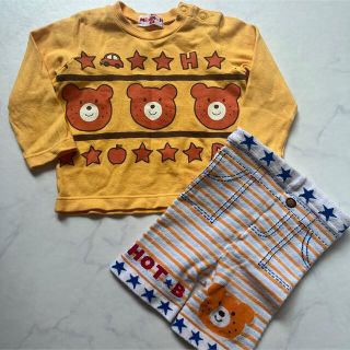 ホットビスケッツ(HOT BISCUITS)のミキハウス　セットアップ80(Ｔシャツ)