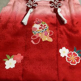 七五三 着物 ３歳 正絹被布コート ピンク色 京友禅 日本製 新品 mi521 