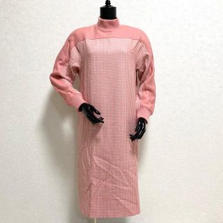 クレージュ(Courreges)の˚✧₊⁎ クレージュ シルクブレンド レトロ ウールワンピース ˚✧₊⁎(ロングワンピース/マキシワンピース)