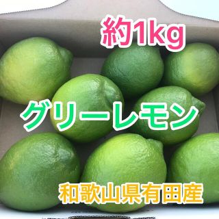 和歌山県有田産　グリーンレモン　約1kg(フルーツ)