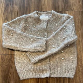 ザラキッズ(ZARA KIDS)のZARA kids パールカーディガン(カーディガン)