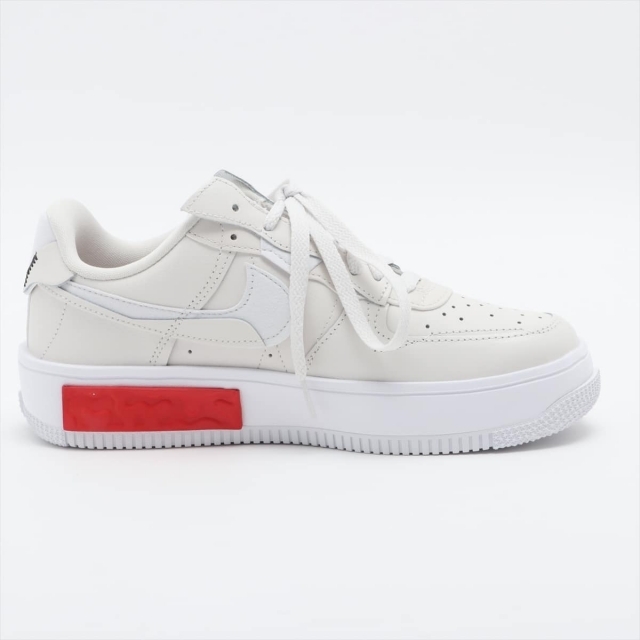 ナイキ AIR FORCE 1 レザー 25.5cm ホワイト ユニセック