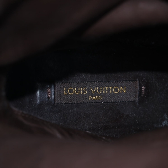 LOUIS VUITTON(ルイヴィトン)のヴィトン  PVC×レザー 36 ブラウン レディース ブーツ レディースの靴/シューズ(ブーツ)の商品写真