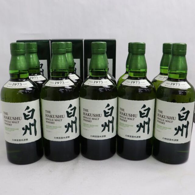 10本セット】サントリー 白州 シングルモルト NV 旧ボトル - ウイスキー