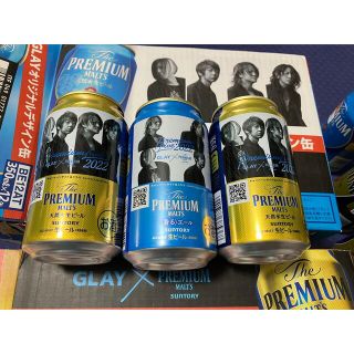 サントリー(サントリー)のプレモル×GLAYデザイン缶　オンラインLIVE未使用抽選シール付き3本セット(ビール)