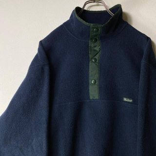 ウールリッチ(WOOLRICH)の00s woolrich メキシコ製 ハーフスナップ フリース polartec(スウェット)