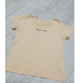 コムサデモード(COMME CA DU MODE)のコムサデモード　ベビー服　半袖　80 黄色　肩ボタン　男女(Ｔシャツ)