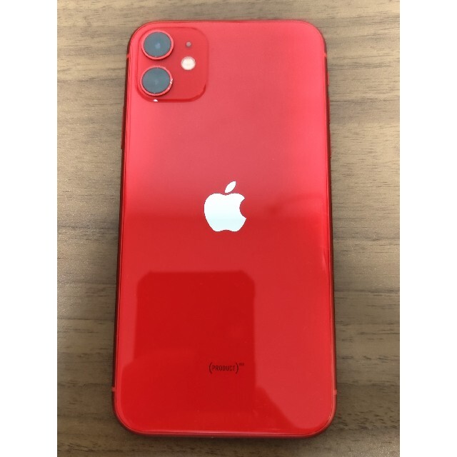 iPhone 11 RED 128 GB SIMフリー - スマートフォン本体