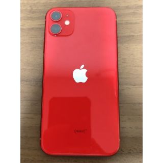 アップル(Apple)のiPhone 11 RED 128 GB SIMフリー(スマートフォン本体)