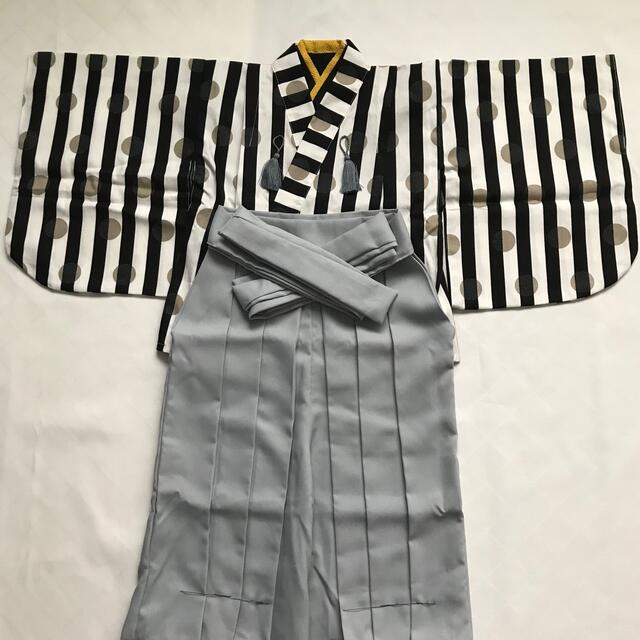 着物と袴　男の子　100-110cm キッズ/ベビー/マタニティのキッズ服男の子用(90cm~)(和服/着物)の商品写真