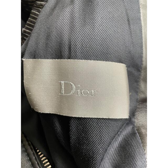 【セール 登場から人気沸騰】 HOMME DIOR - ディオール　オム　ライダースジャケット　バイカーレザー Homme Dior ライダースジャケット 5