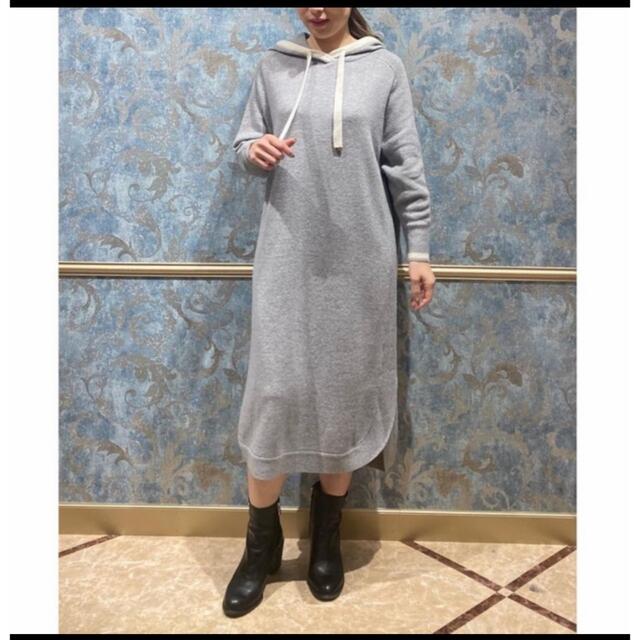 グレースコンチネンタル フードニットワンピース AoMvaXJVZG