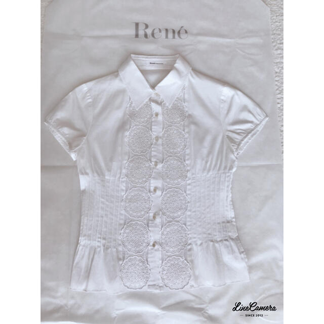 René(ルネ)のRene    ホワイト刺繍ブラウス レディースのトップス(シャツ/ブラウス(半袖/袖なし))の商品写真