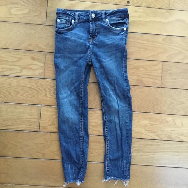 7 for all mankind(セブンフォーオールマンカインド)の美品　キッズ　セブンジーンズ　6歳　スキニー　デニム　 キッズ/ベビー/マタニティのキッズ服女の子用(90cm~)(パンツ/スパッツ)の商品写真