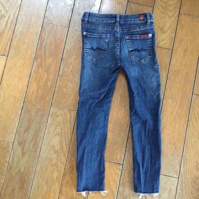 7 for all mankind(セブンフォーオールマンカインド)の美品　キッズ　セブンジーンズ　6歳　スキニー　デニム　 キッズ/ベビー/マタニティのキッズ服女の子用(90cm~)(パンツ/スパッツ)の商品写真