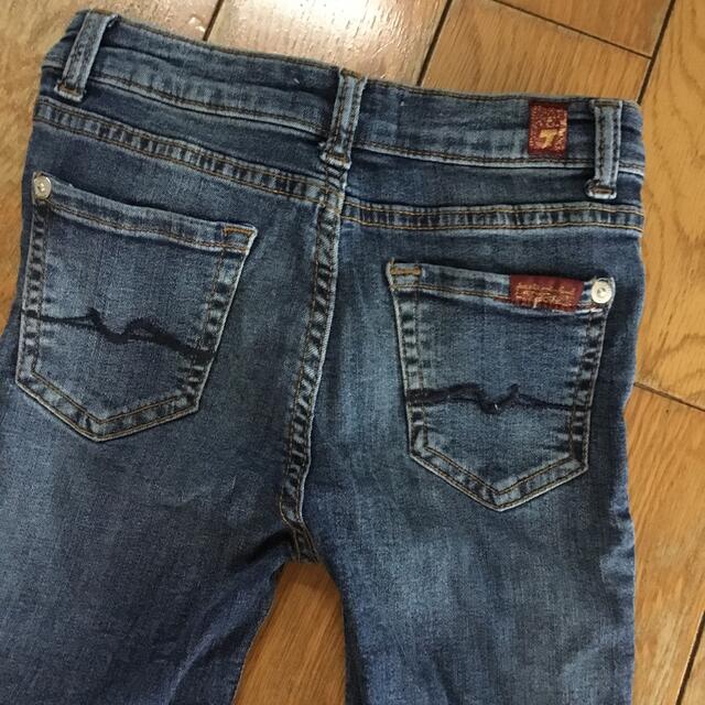 7 for all mankind(セブンフォーオールマンカインド)の美品　キッズ　セブンジーンズ　6歳　スキニー　デニム　 キッズ/ベビー/マタニティのキッズ服女の子用(90cm~)(パンツ/スパッツ)の商品写真