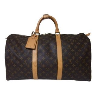 ルイヴィトン(LOUIS VUITTON)の美品 ルイ ヴィトン キーポル50 モノグラム ボストンバッグ M41426(ボストンバッグ)