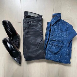 ディーゼル(DIESEL)のディーゼル　ペイズリー柄　デニム　シャツ(シャツ/ブラウス(長袖/七分))