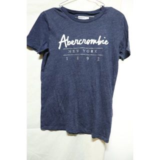 アバクロンビーアンドフィッチ(Abercrombie&Fitch)のプロフ必読!アバクロンビー&フィッチブルー霜降りTシャツ/USA古着アメカジXS(Tシャツ(半袖/袖なし))